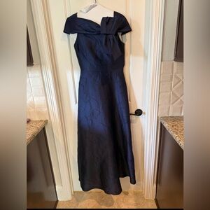 Teri Jon Midnight Blue Maxi Dress